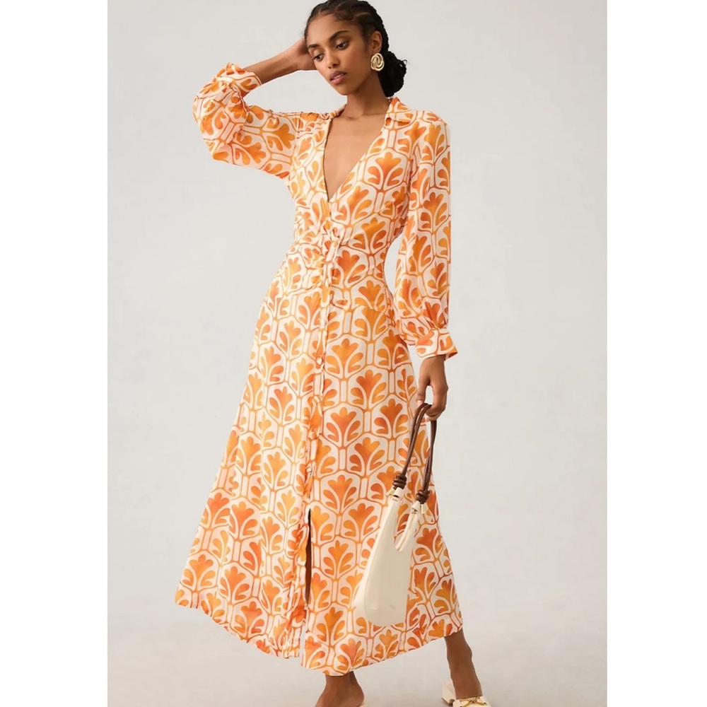 Maeve by Anthropologie Printed Wrap Skirt Dress New w/ Tags